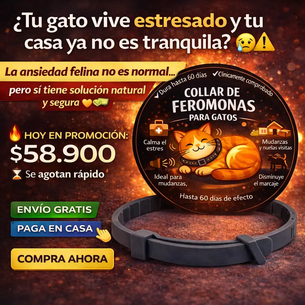 Collar de Feromonas Calmante para Gatos