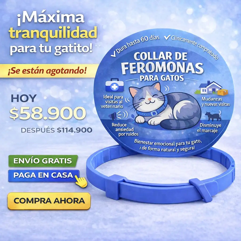 Collar de Feromonas Calmante para Gatos