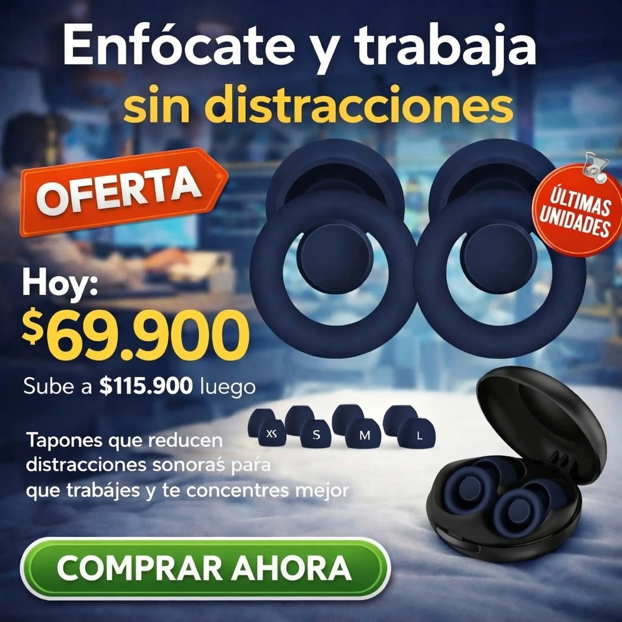 TAPONES DE OIDOS ANTIRUIDO EARPLUGS ULTRA