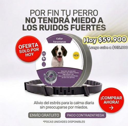 Collar de Feromonas Calmante para Perros