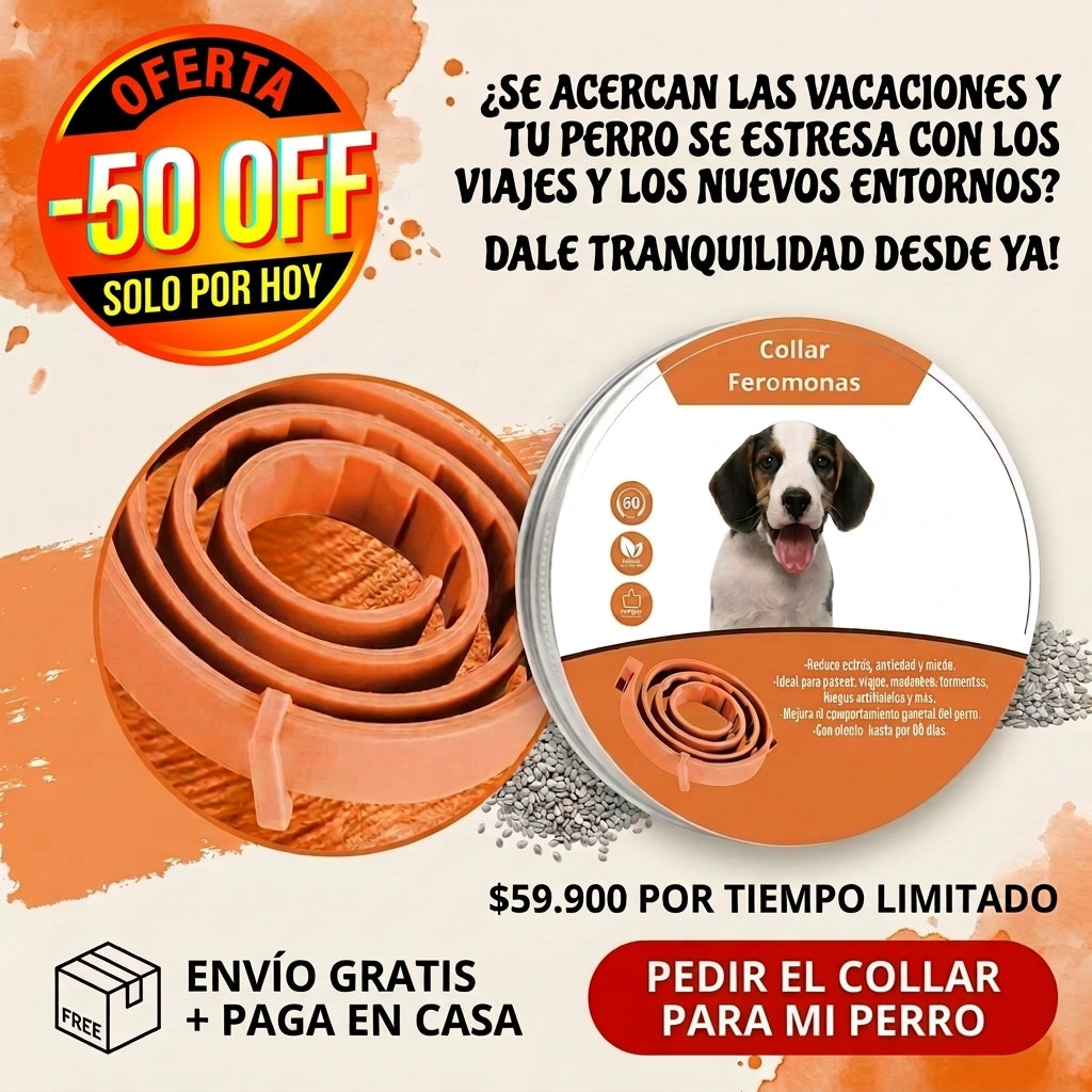 Collar de Feromonas Calmante para Perros